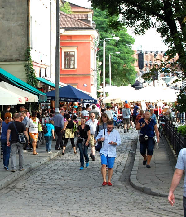 Krakau Stadtviertel Kazimierz Breite Straße