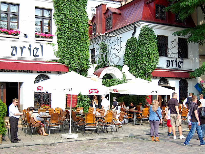 Krakau Stadtviertel Kazimierz Restaurant Ariel